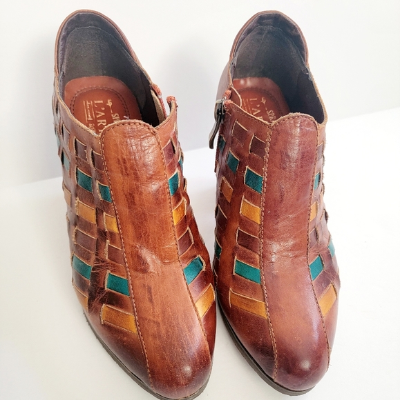 L’Artiste by Spring Step Brilliance Pump multi color leather woven unique size 5 - Picture 7 of 8